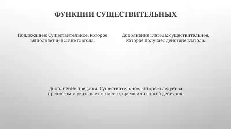 Типы имен существительных 4