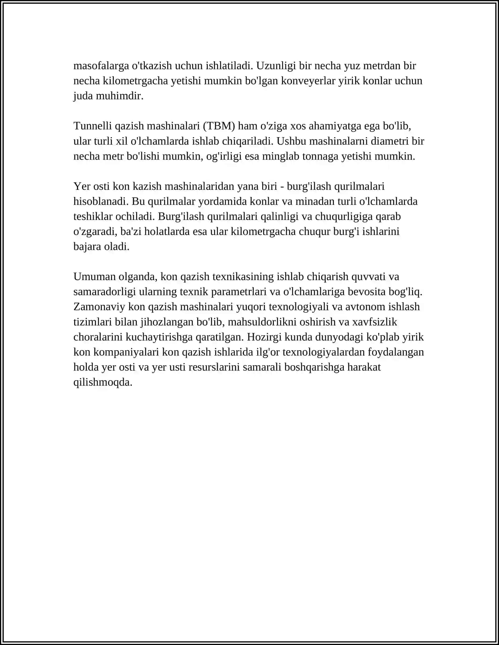 KON KORXONALARIDA FOYDALANILADIGAN ZAMONAVIY KON MASHINA VA QURILMALARI 4