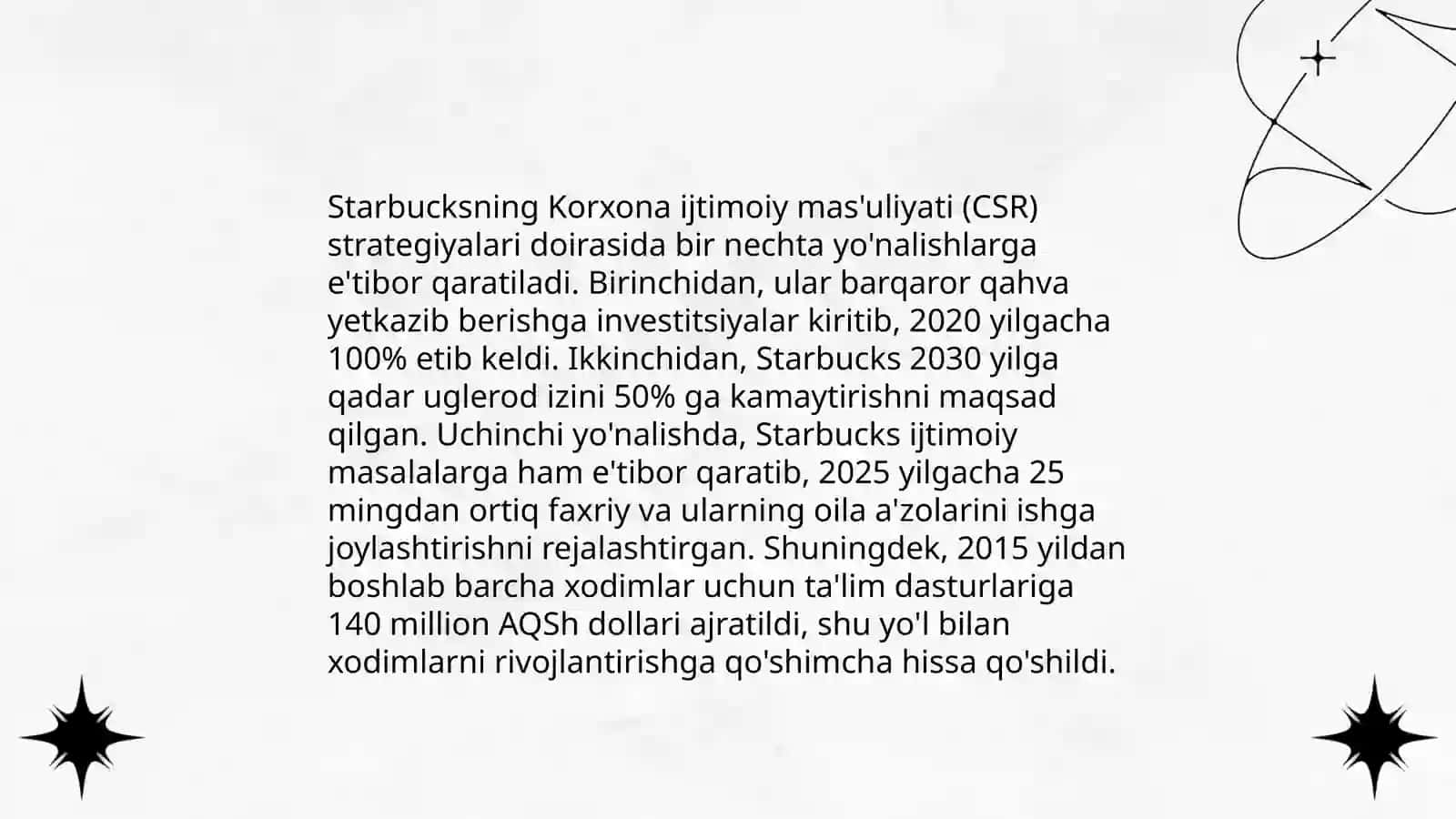 Starbucksning PR va CSR strategiyalari 4