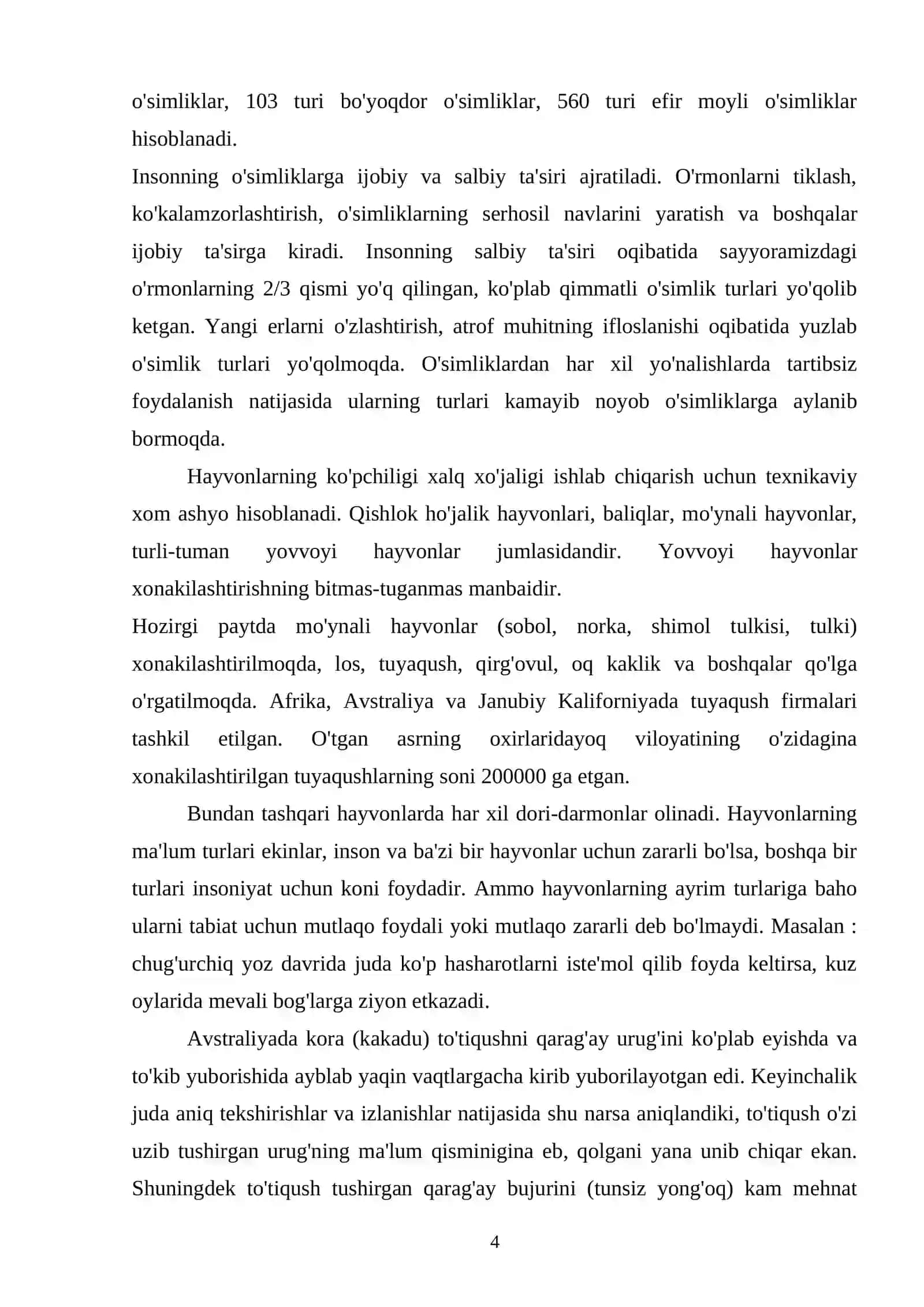 Biologik xilma-xillikni saqlash masalalari 4