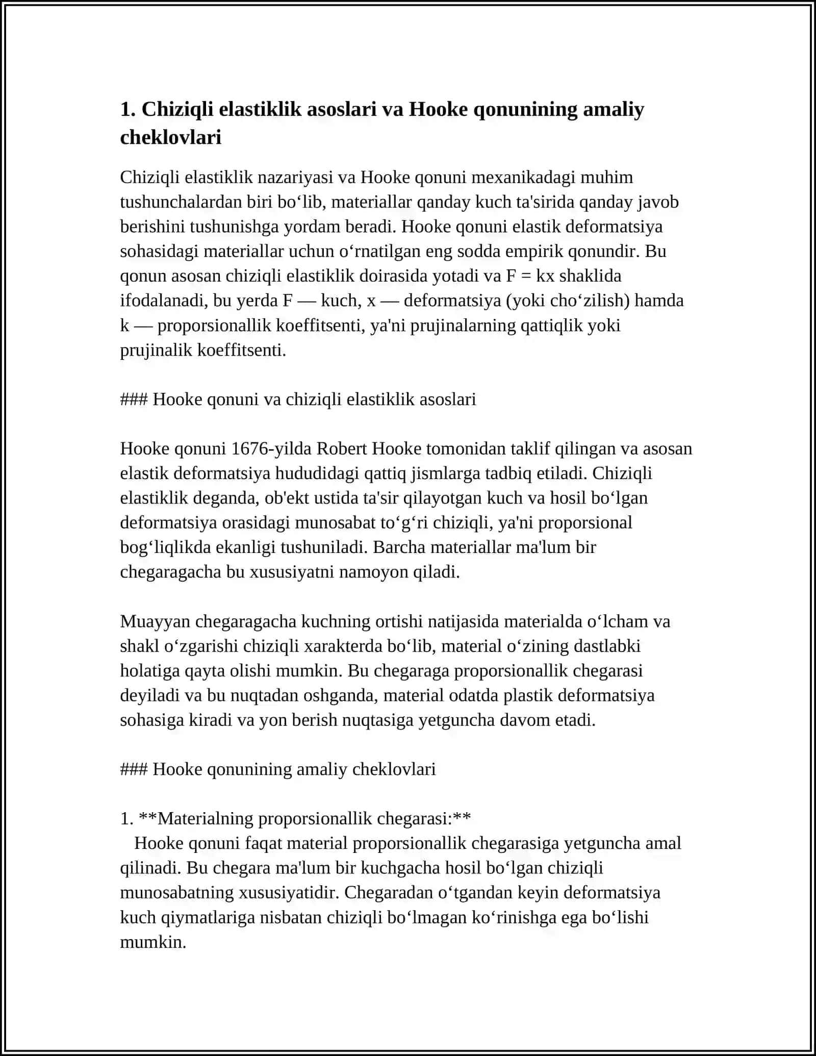 ELASTIKLIK NAZARIYASINING AMALYOTDA QO'LLASH XUSUSIYATLARI 4