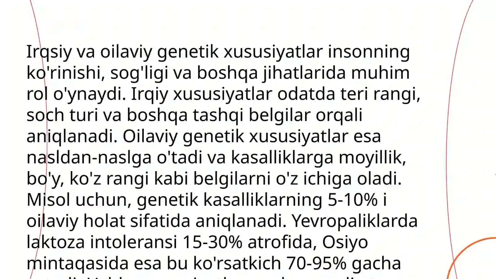 Bolalar kasalliklari propedevtikasi Bolalarning o'sishini ta'minlovchi omillar 4