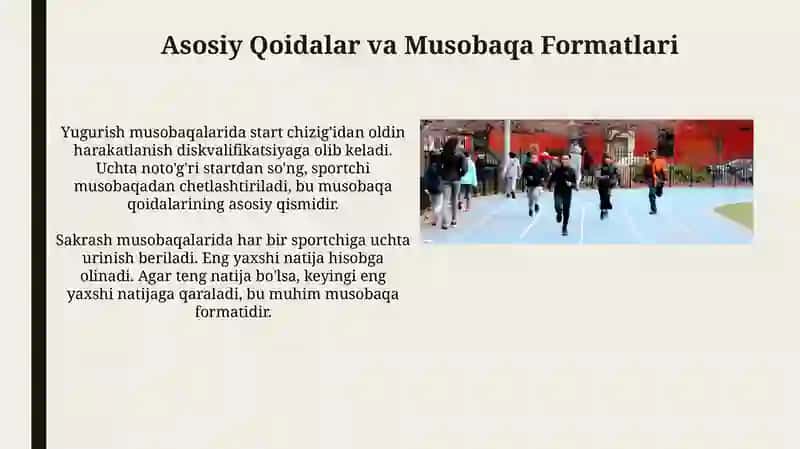 Yengilatletika bilan shug'ullantirish va unio'rgatish asoslari 4