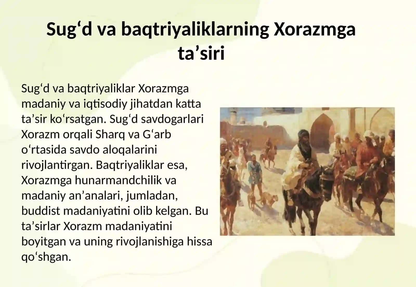 Qadimgi xorazm sug'd baqtiryaning tarixiy geografiyasi 4
