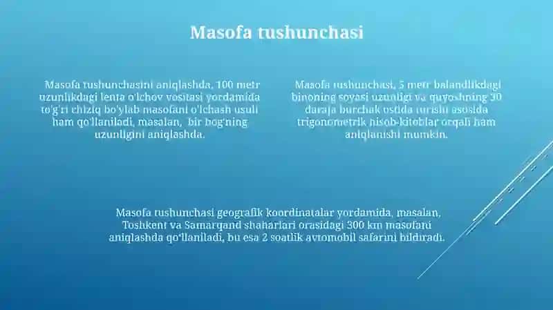 O'lchanamaydigan masofalarni aniqlash 4
