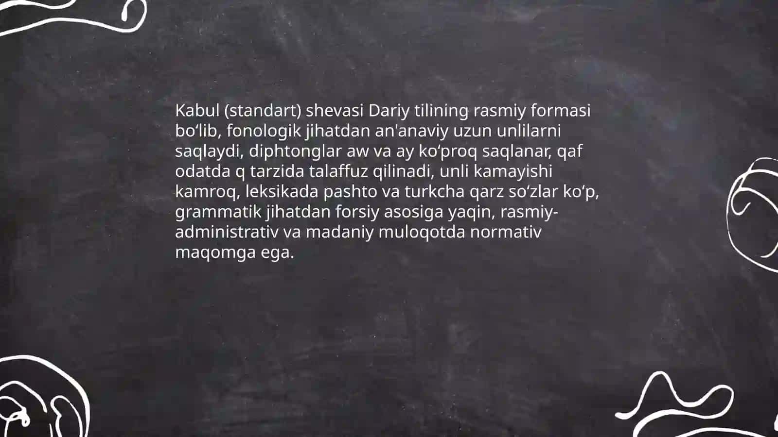Dariy tili shevalari 4