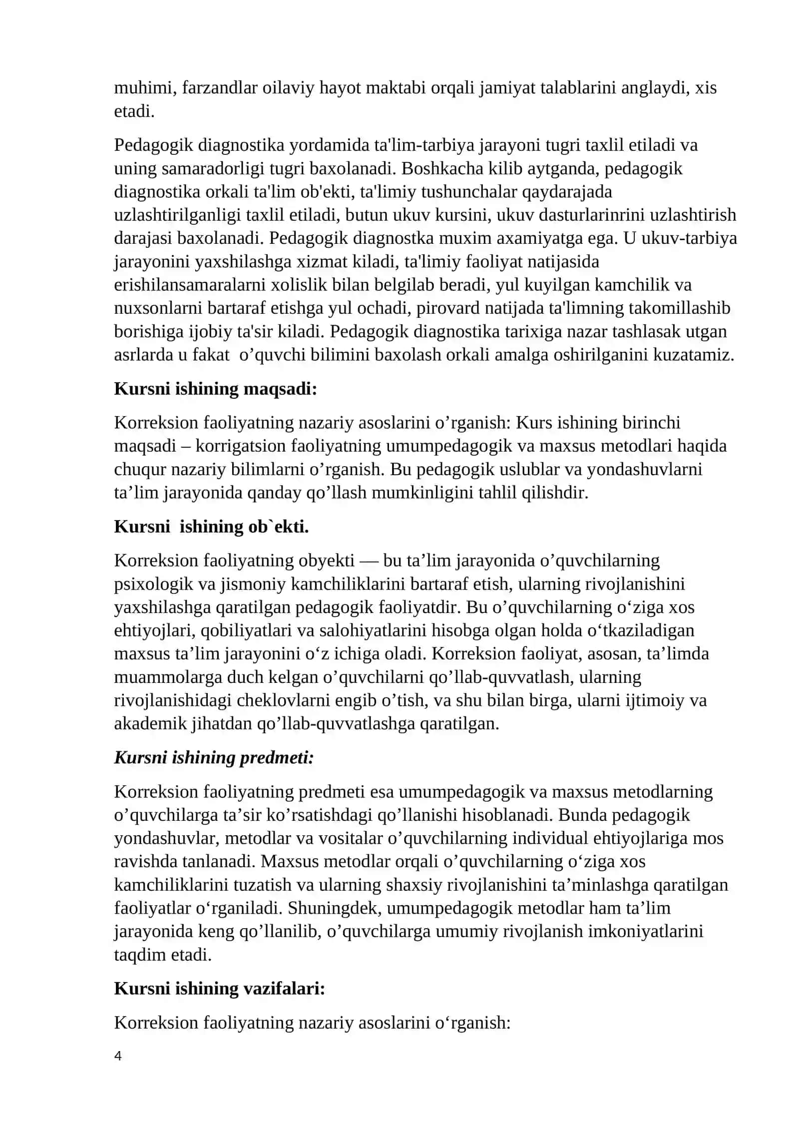 Korreksion faoliyatning umumpedagogik va maxsus metodlari. 4