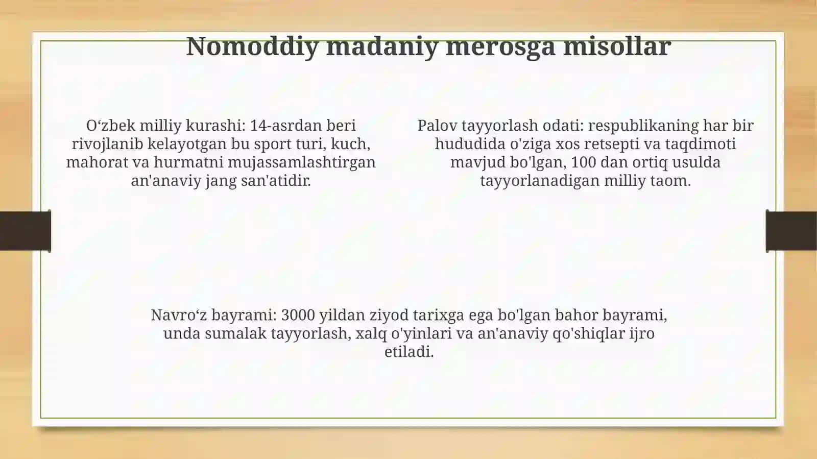 Nomoddiy ne'matlar va ularni himoya qilish 4