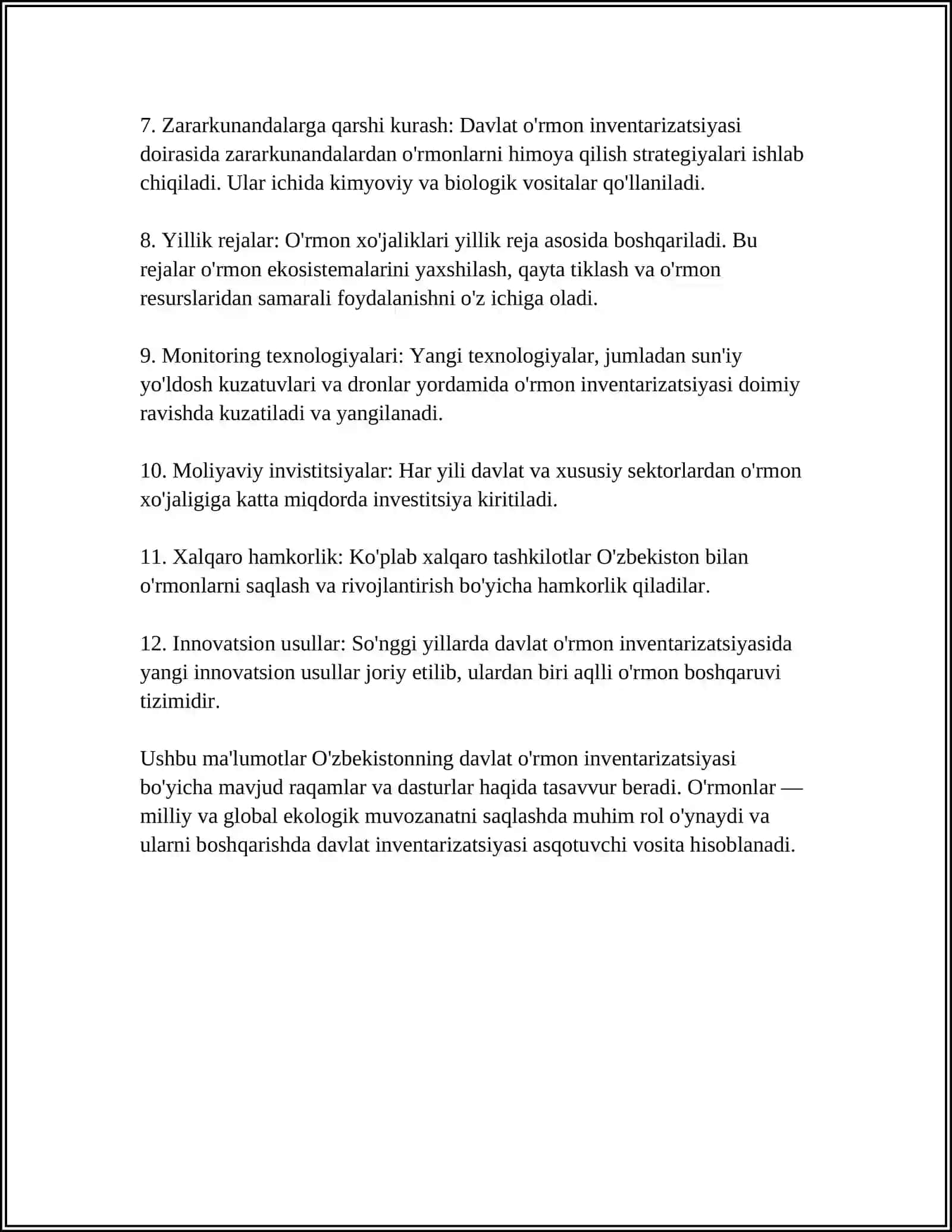 Davlat O'rmon Inventarizatsiyasi 4