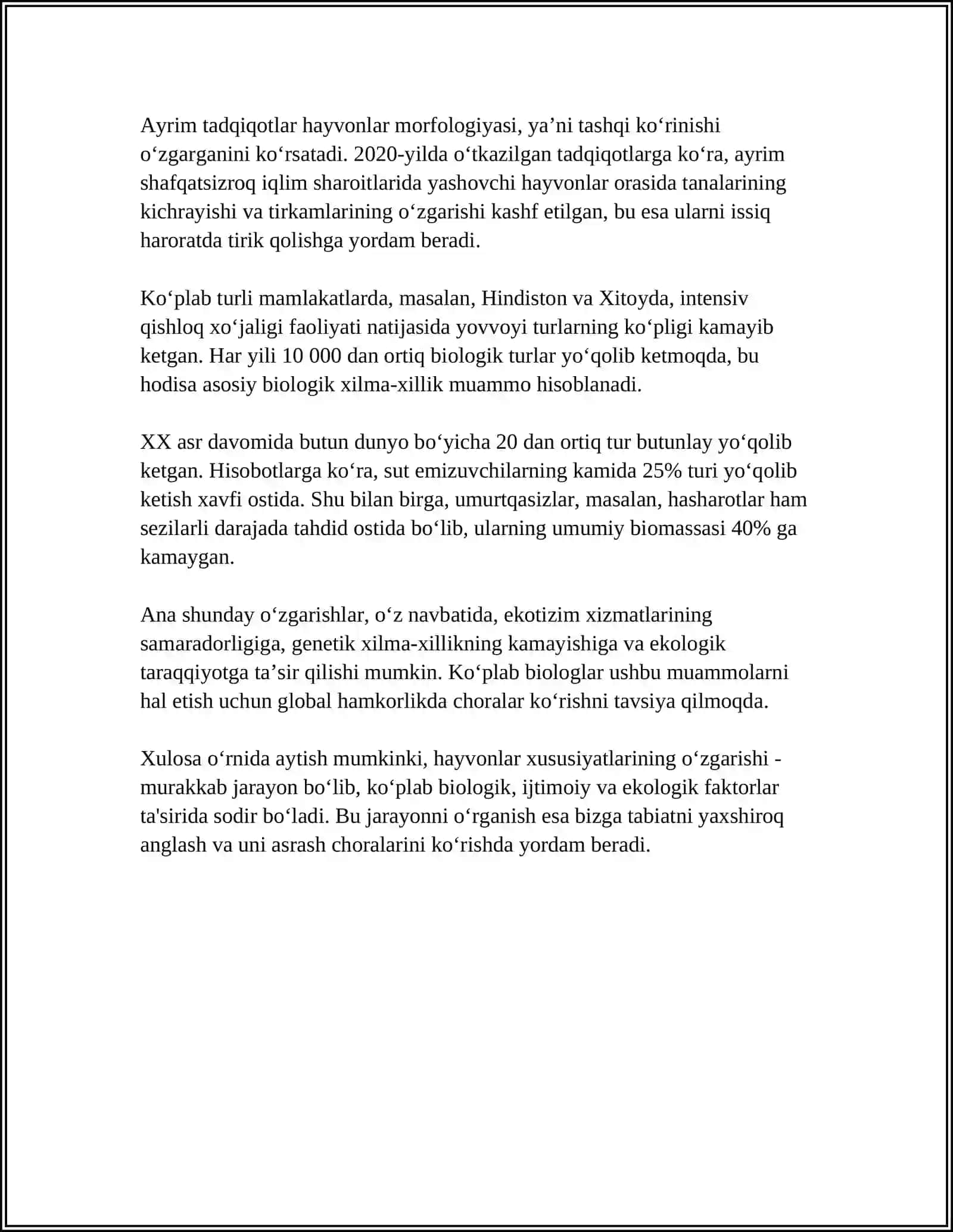 HAYVONLARNI XÒJALIK FOYDALI BELGILARINING ÒZGARISHI VA UNI ÒRGANISH USULLARI 4