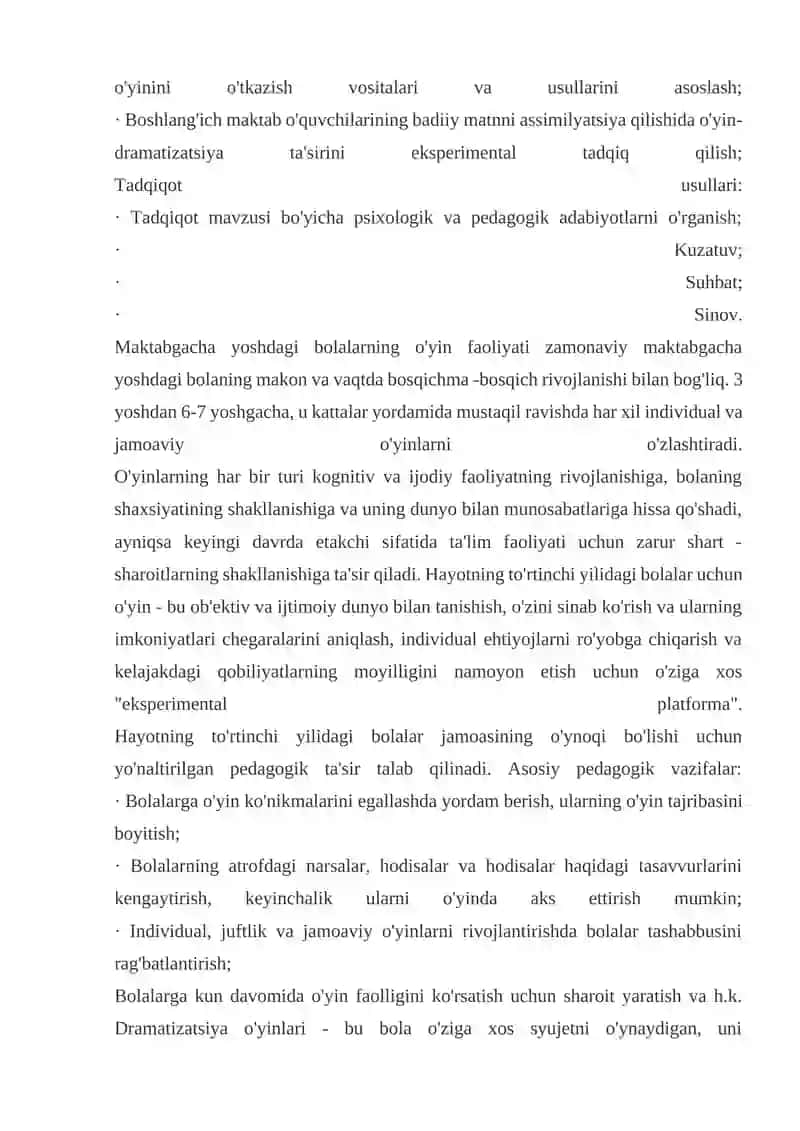 Maktabgacha ta'lim yoshidagi bolalarga ta'lim - tarbiya berishda ijodiy o‘yinlarning pedagogik ahamiyati 4