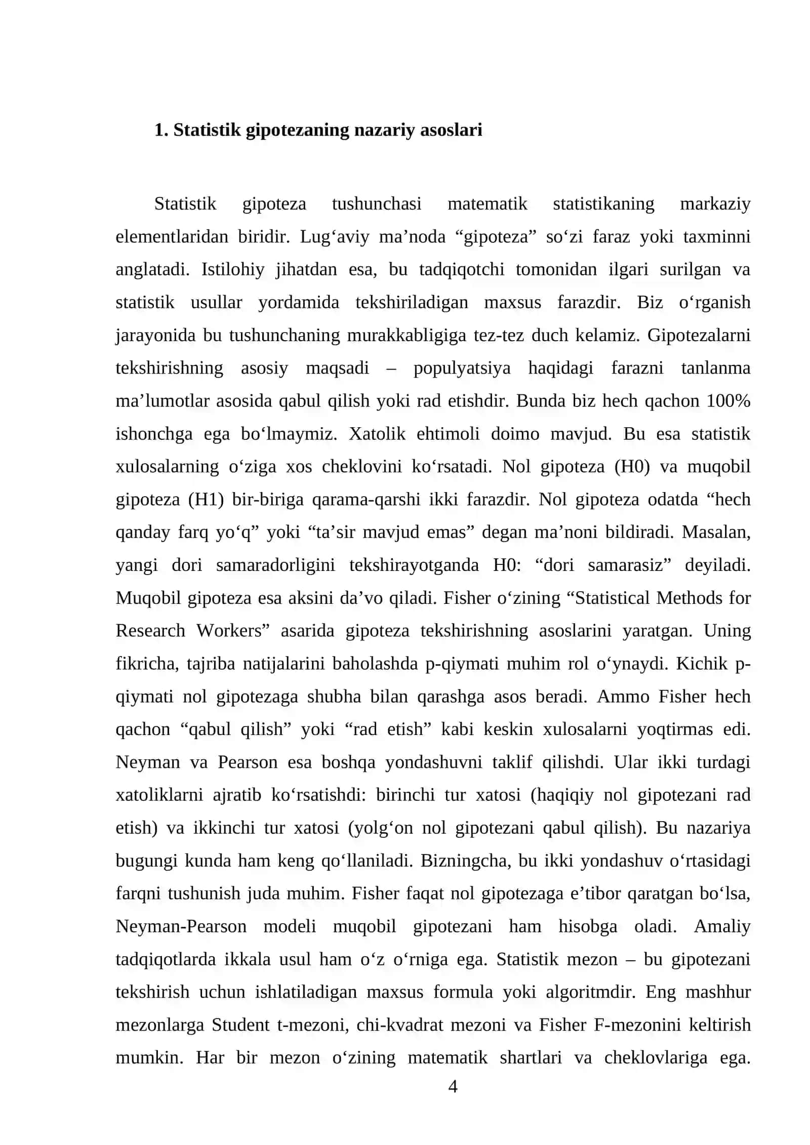 MUSTAQIL ISH 4