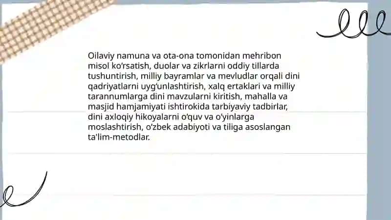 Islom dini va ózbekona tarbiya 4