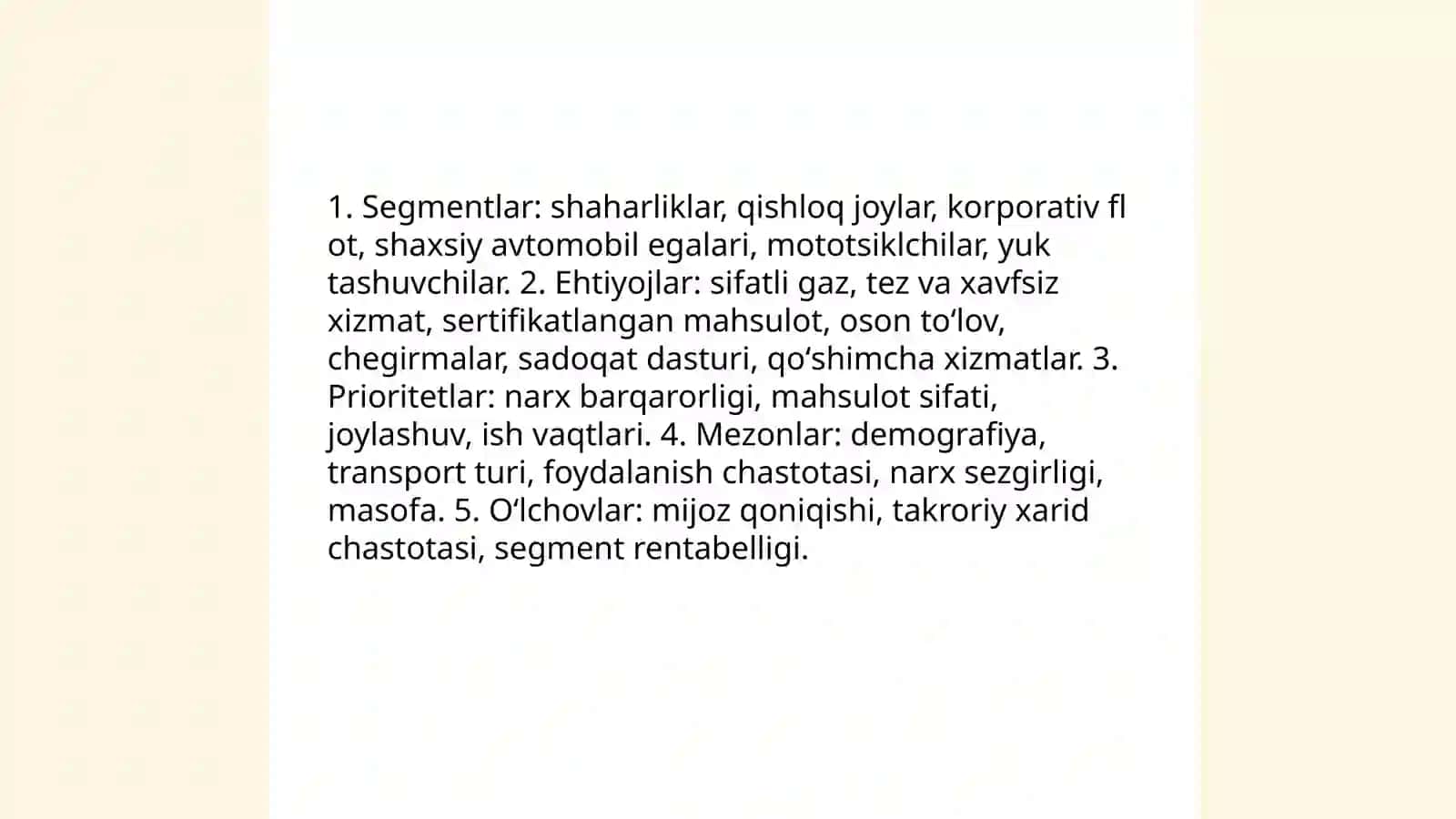 biznes reja yaratish eng sifatli gaz markazi qanday aniqlanadi 4