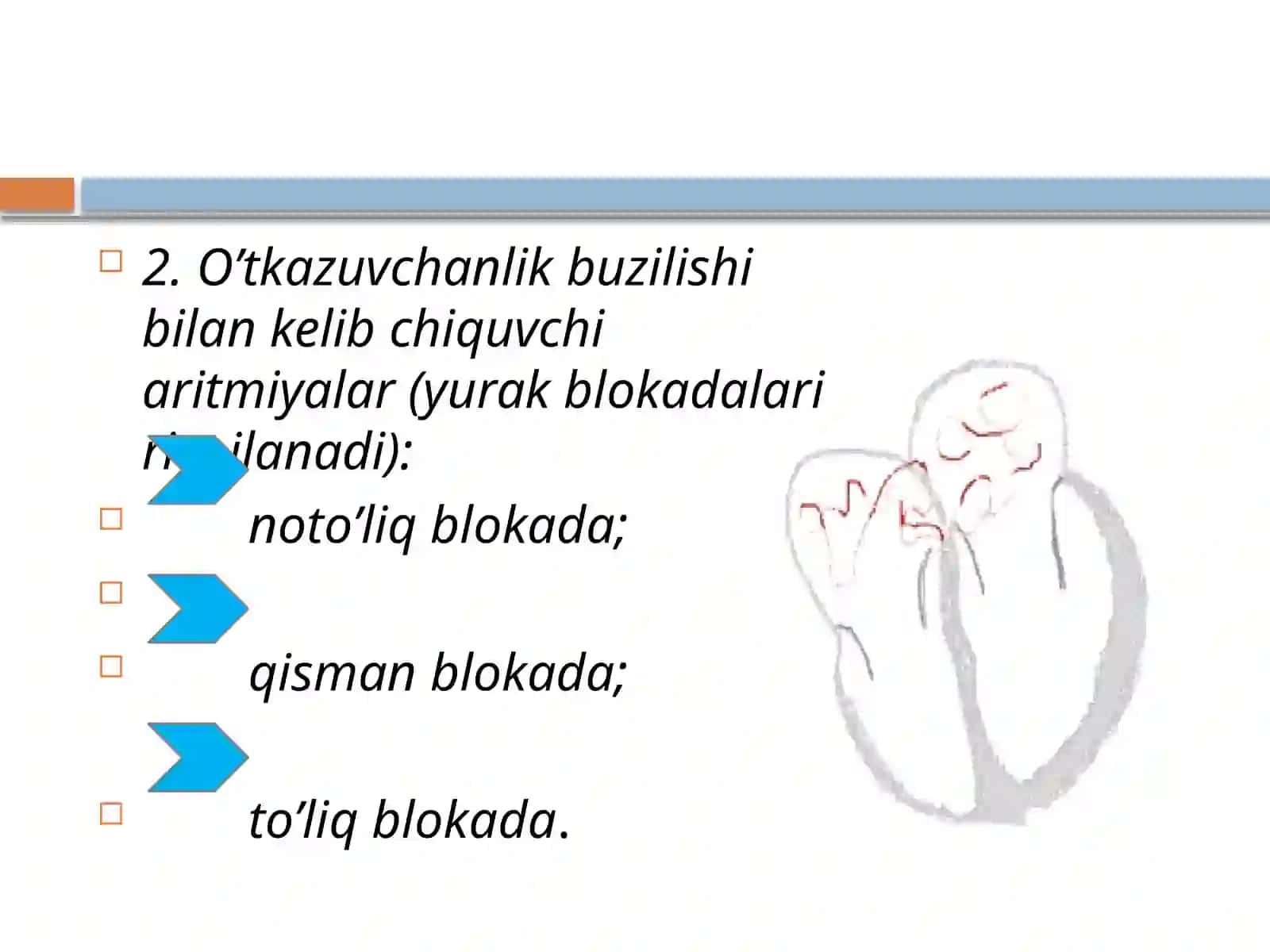 ARITMIYALAR. EKG HAQIDA TUSHUNCHA. YURAK AVTOMATIZM FUNKSIYALARINI BUZILISHI 4