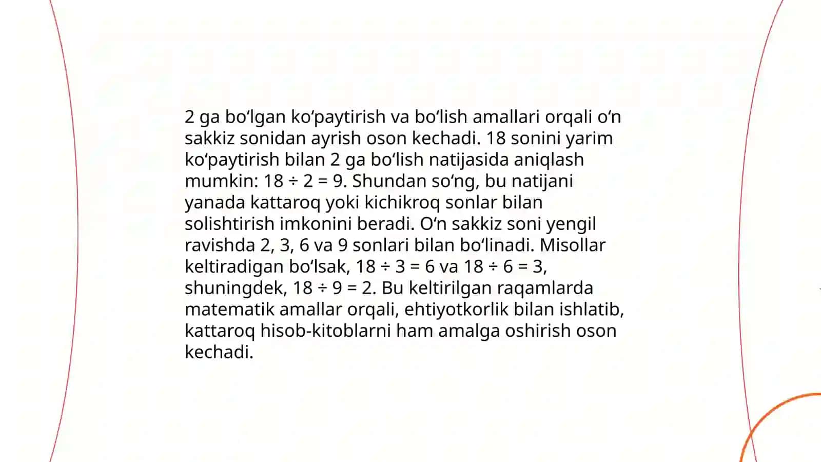 18 son va ularning o'ziga xos xususiyatlari 4