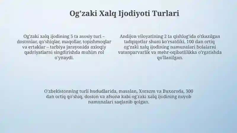 Xalq Ogʻzaki Ijodiyoti va Tarbiya 4
