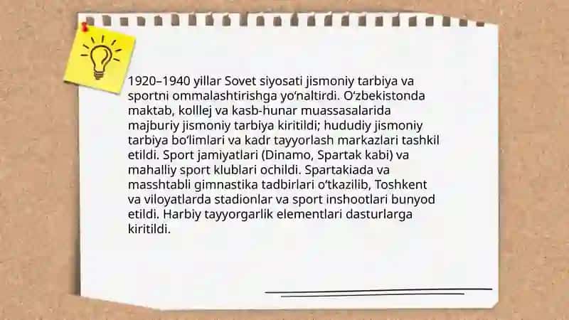 O'zbekistonda jismoniy tarbiya va sportning rivojlanishi (1920-1990 yy) 4