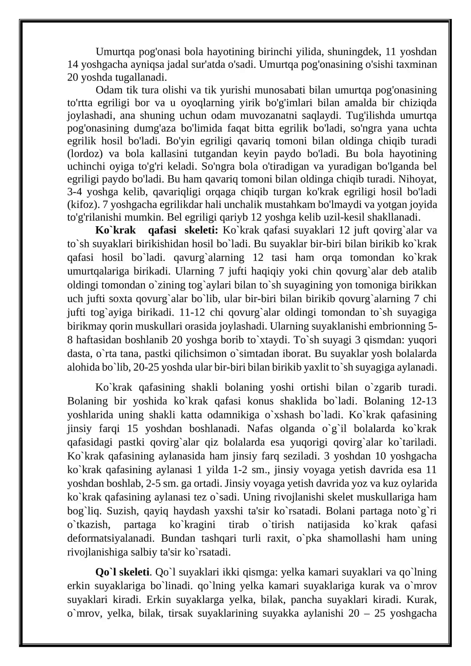 TAYANCH XARAKAT APARATINING ANATOMIK FIZIOLOGIK XUSUSIYATLARI 4
