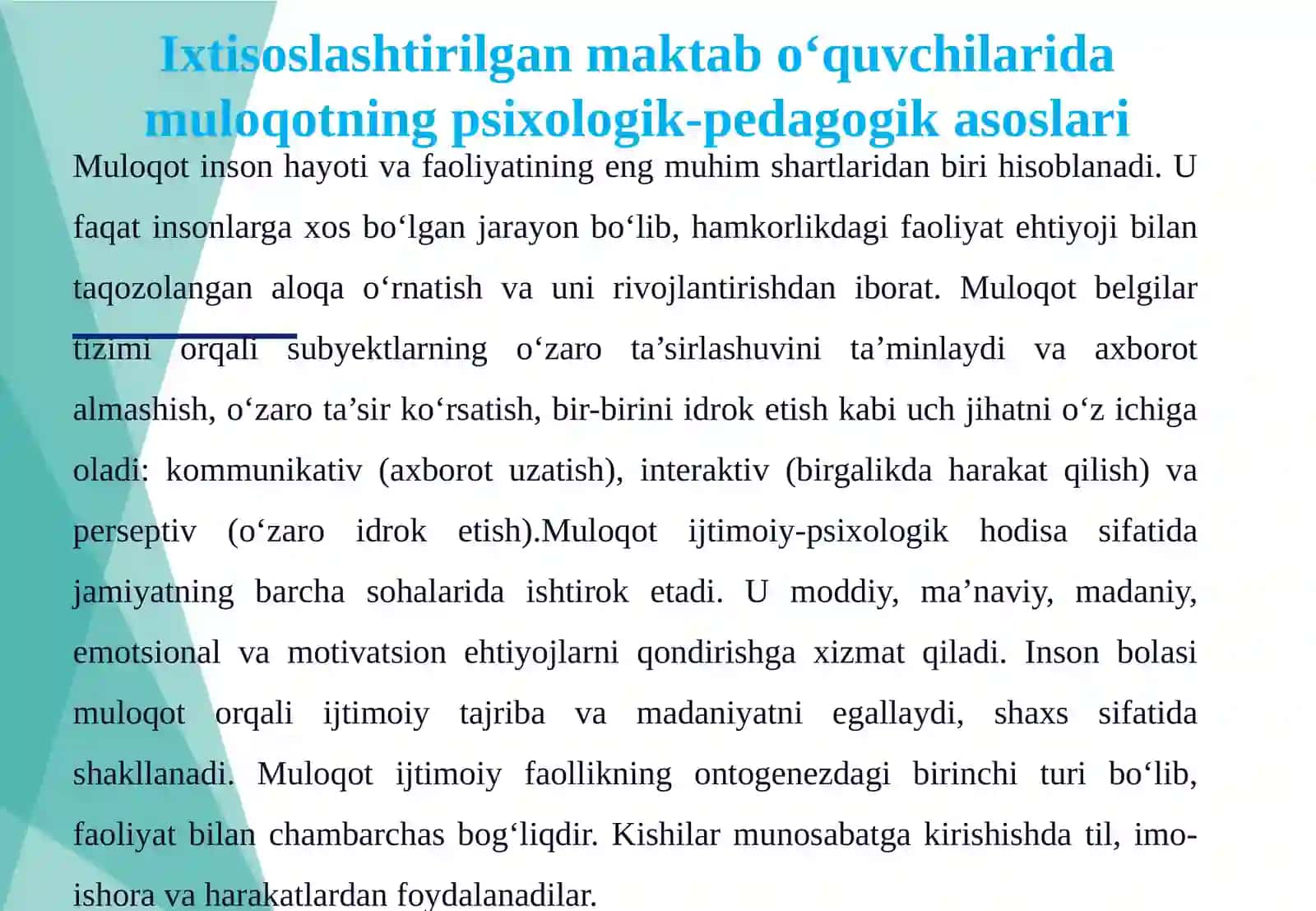 Muloqotga kirish ushbu ko‘nikmalar va yo‘llar 4