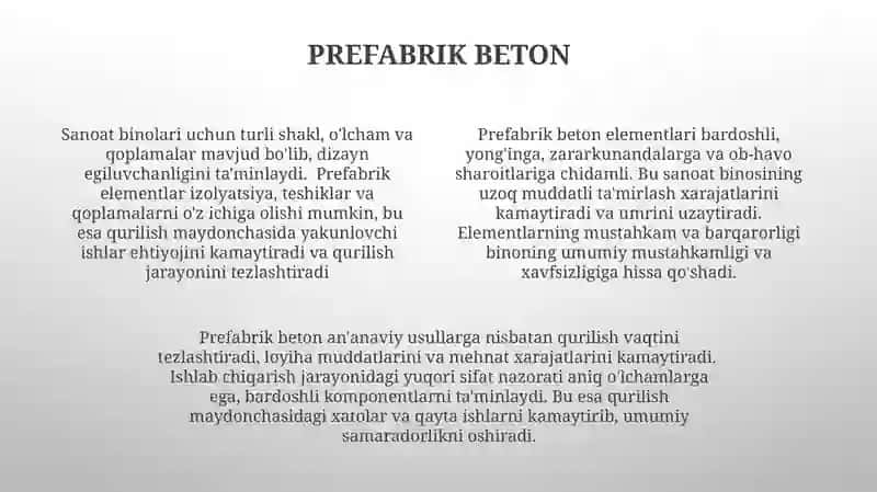 Sanoat binolaring konstruktiv elementlari 4