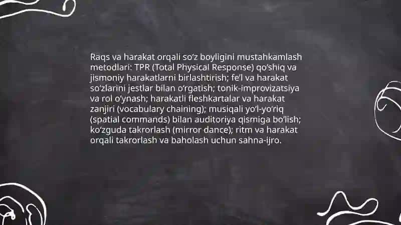 Ingliz tili qo'shiq va raqslar 4