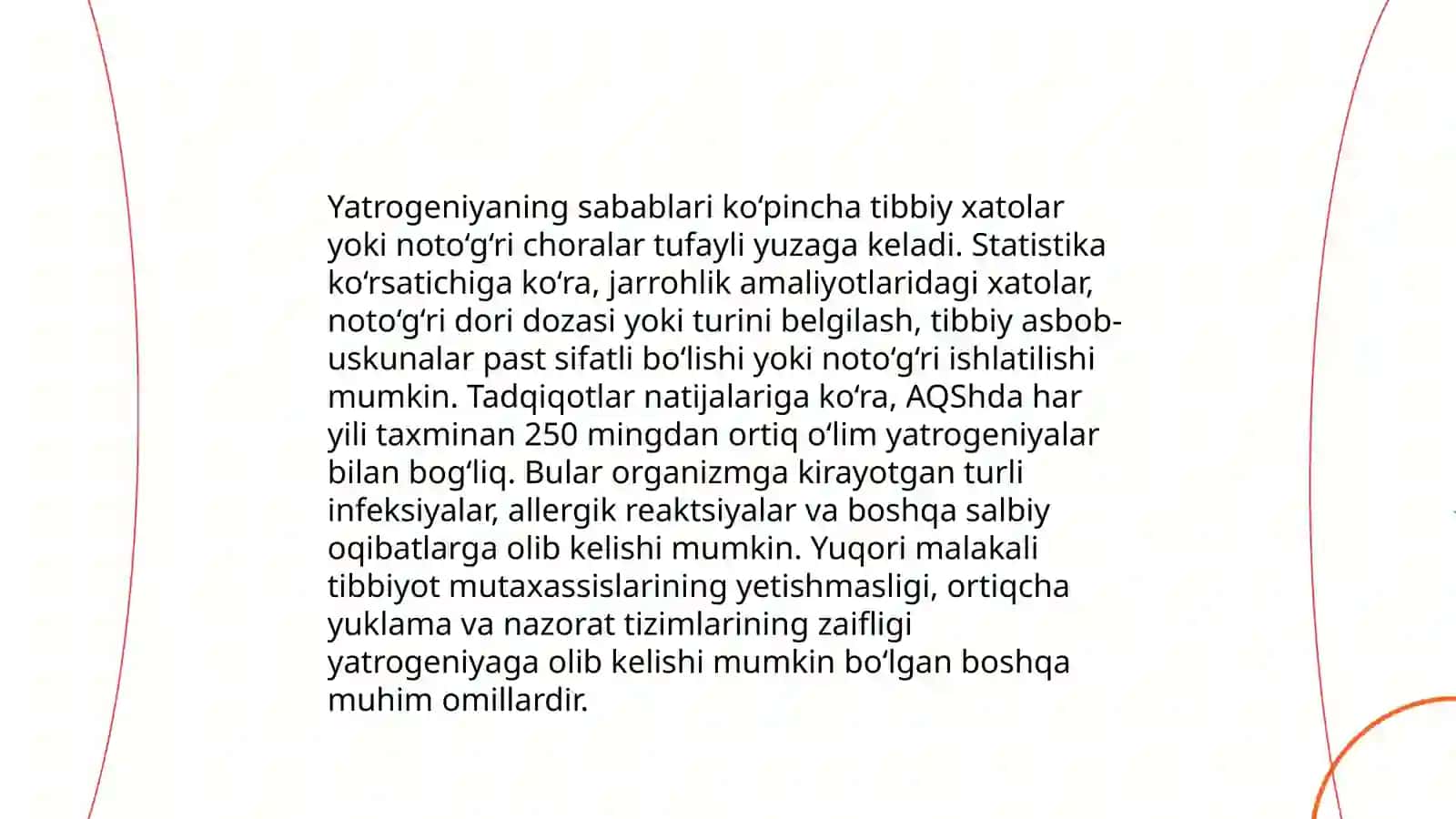 Yatrogeniya turlari. Evtanaziya.Bemorlarni parvarishlashda qo‘llanadigan zamonaviy tibbiy vositalar 4