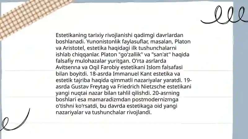 Estetika mohiyati va ahamiyati 4