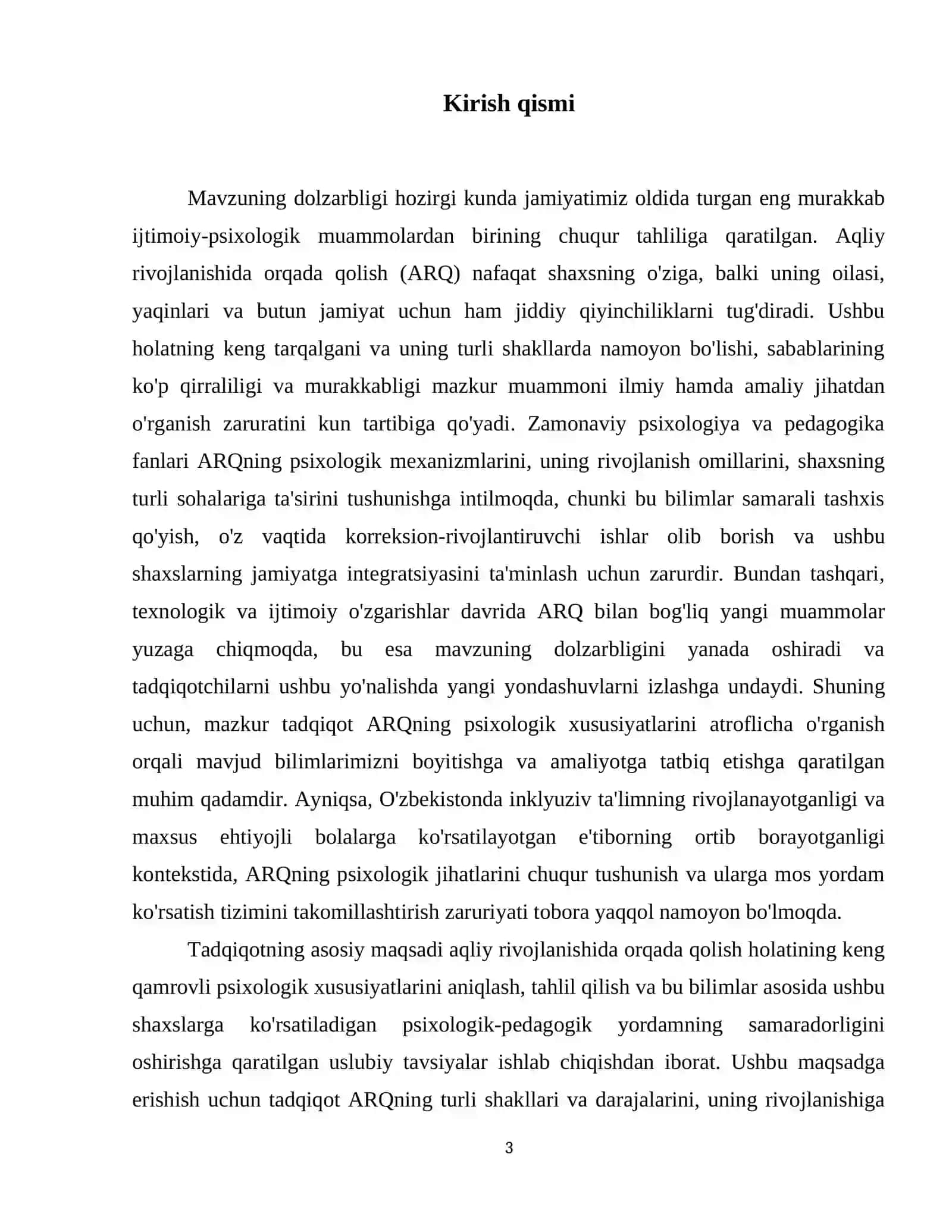 Aqliy rivojlanishida orqada qolishning psixologik xususiyatlari 4