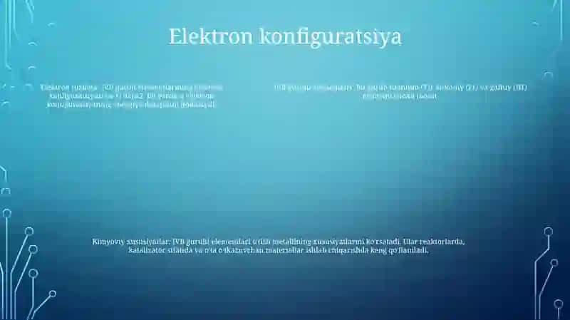 Iv B Guruh Elementlari 4