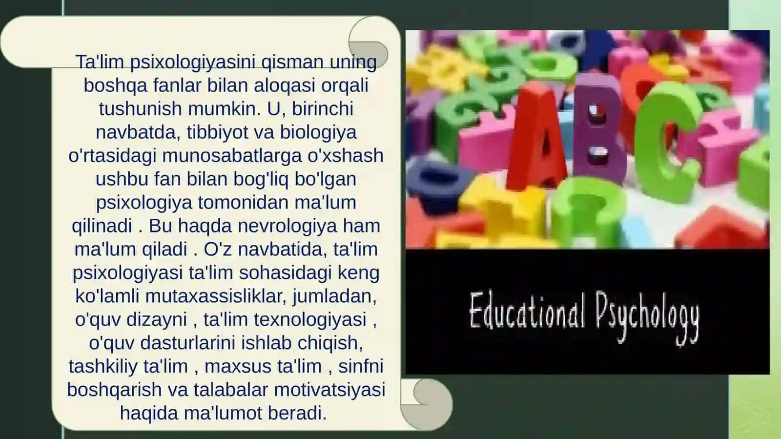 Ta'limpsixologiyasi: tarix va umumiy nuqtai nazar 4