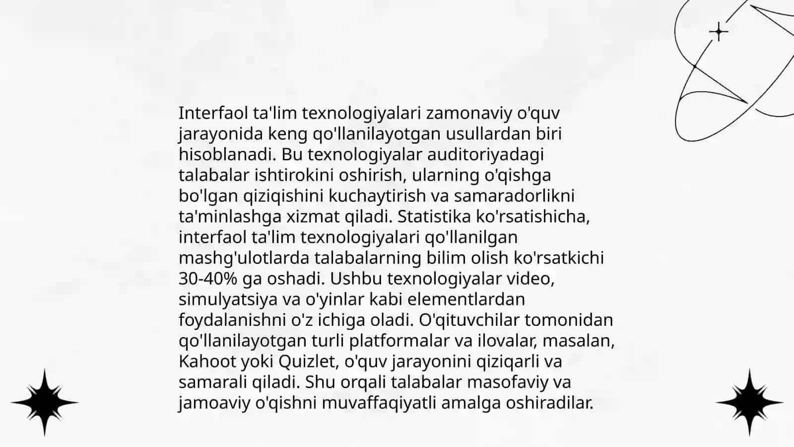 Zamonaviy pedagogik texnologiyalar tasnifini tuzish 4