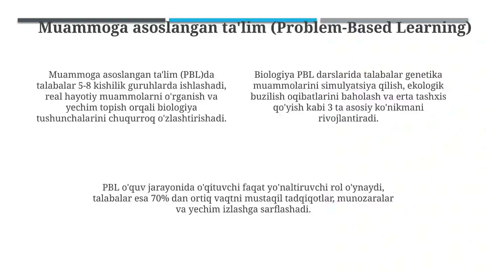 Biologiya ta'limida qo'llaniladigan ilg'or usullar: Xorijiy tajriba 4