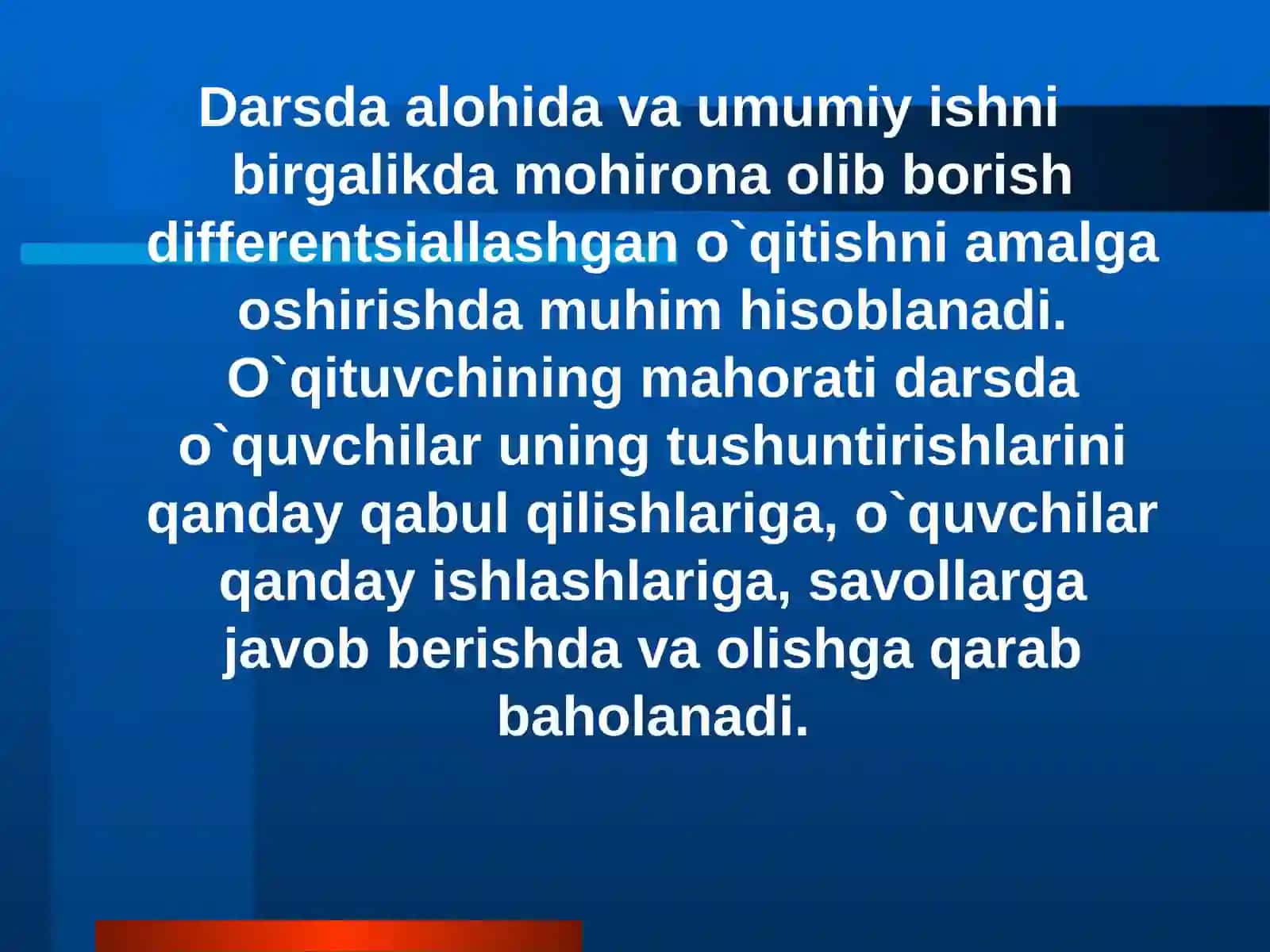 Boshlang`ich sinfda matematika o`qitish metodikasining mazmuni 4