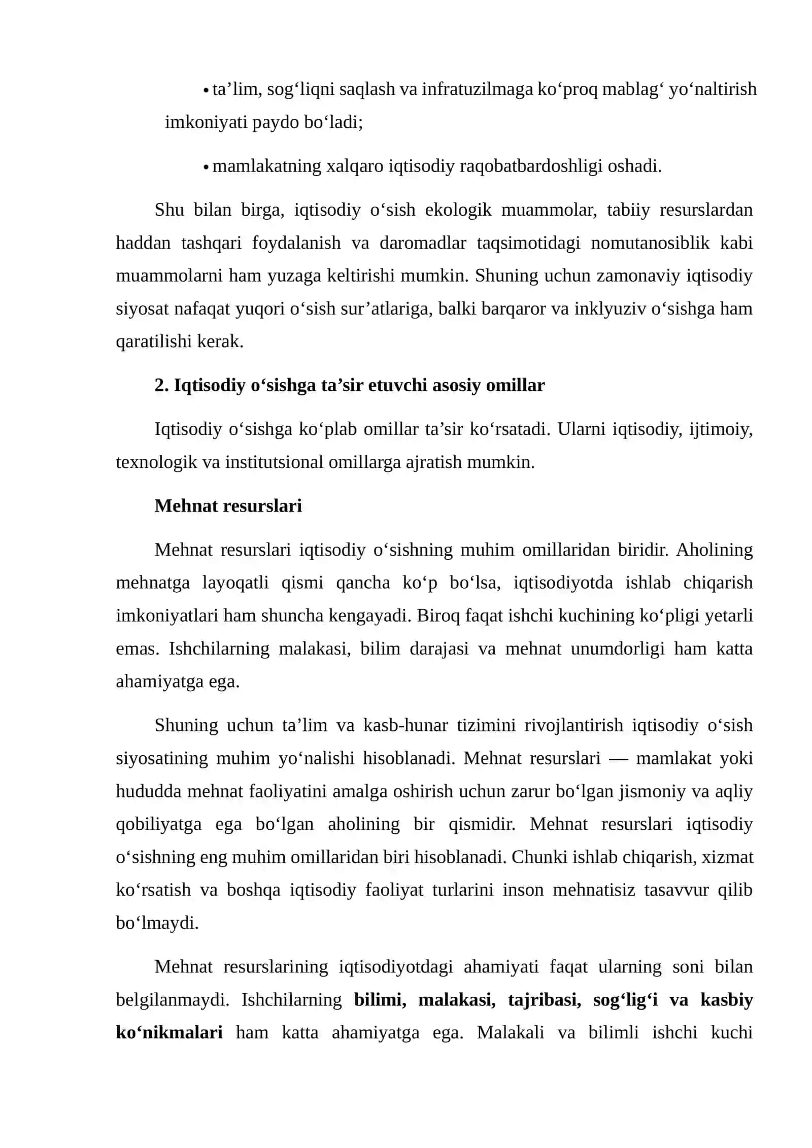 IQTISODIY O‘SISH SIYOSATI 4