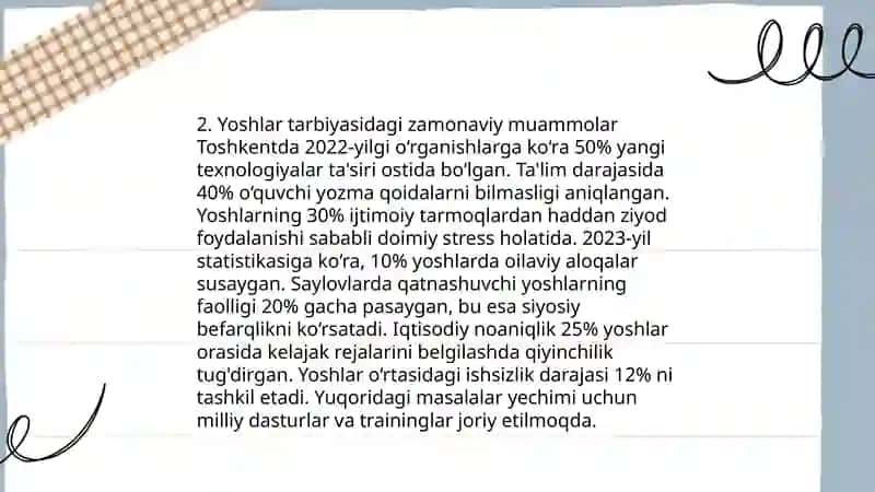 Globallashuv davri maʼnaviy tarbiyasining oʻziga xosligi 4