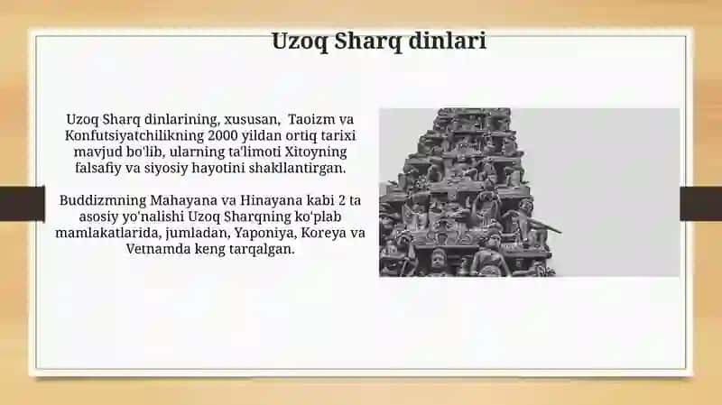 Dinlarning tasnifi va ibtidoiy urug'qabila dinlari 4