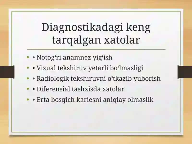Tish kasalliklarini davolashdagi xatoliklar 4