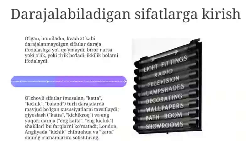 Tanzimlangan sifatlar 4