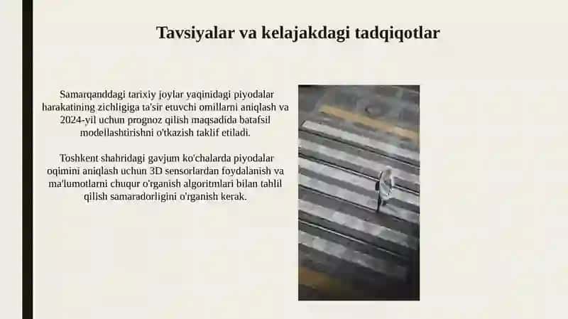 Yoʻlida Piyodalar Oqimi Miqdori Aniqlash 4