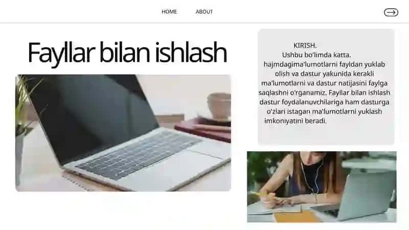 Fayllar bilan ishlash 4