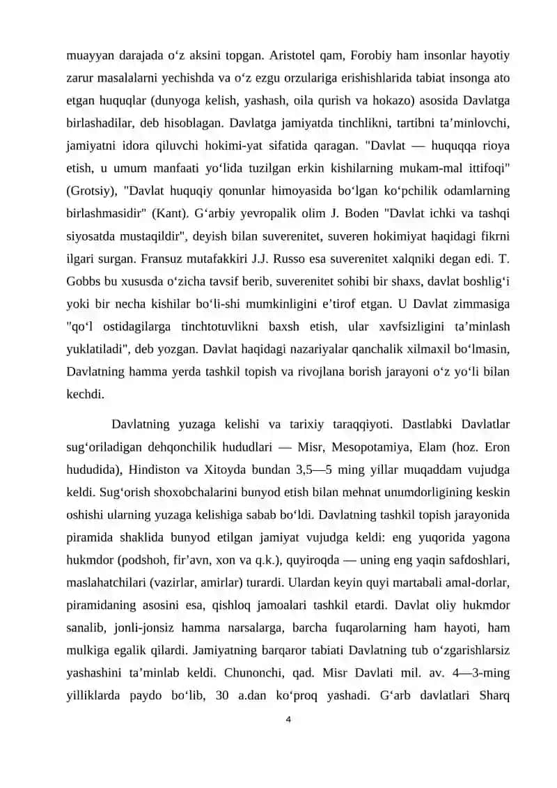 Davlatchilikning kelib chiqishi haqida nazariyalar 4
