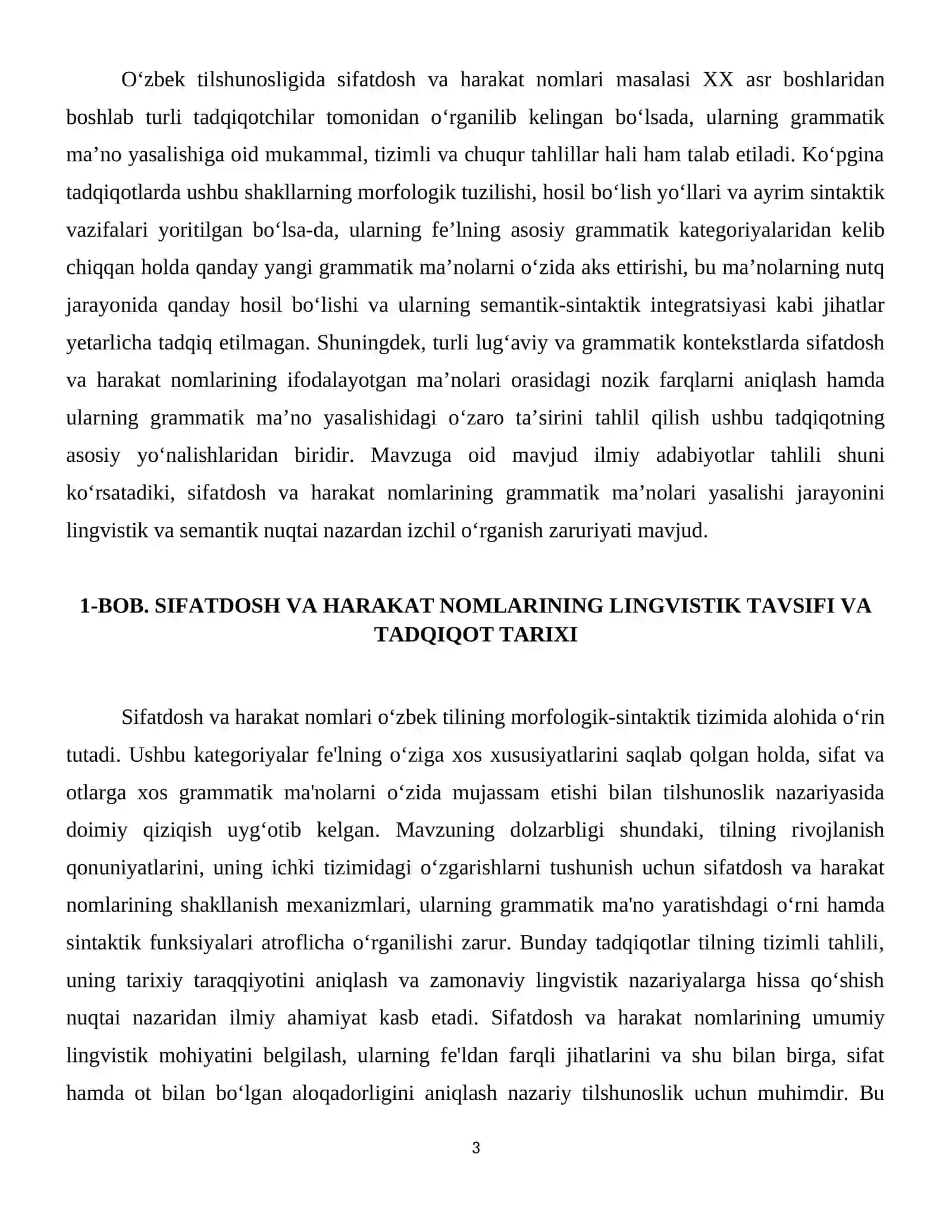 Sifatdosh va harakat nomi ularning grammatik maʼnosi yasalishi 4