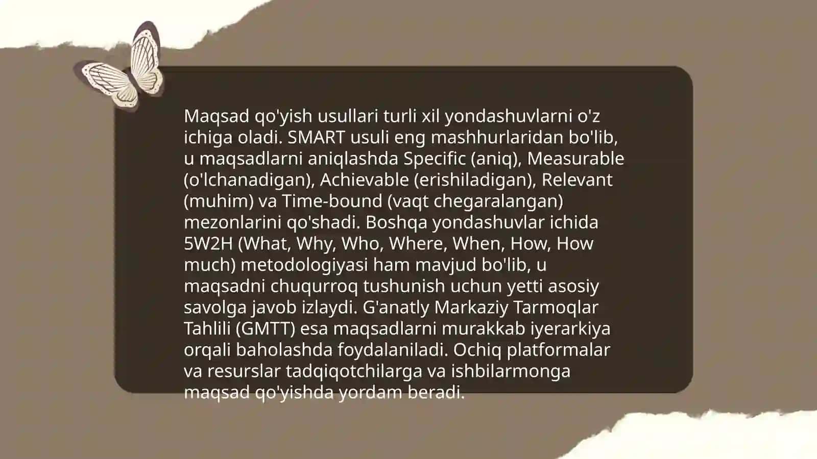 Oʻz - oʻzini tarbiyalash usullari 4
