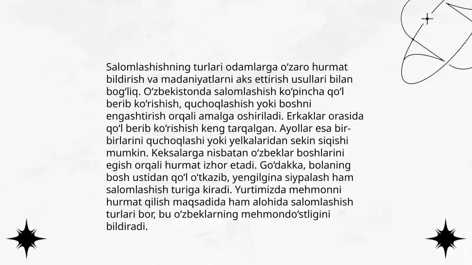 Salom berish odobi 4