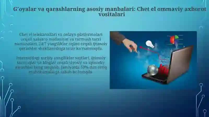 Oʻzbekiston jamiyatiga xorijiy axborot tizimlari orqali singdirilyotgan gʻoya va qarashlar 4