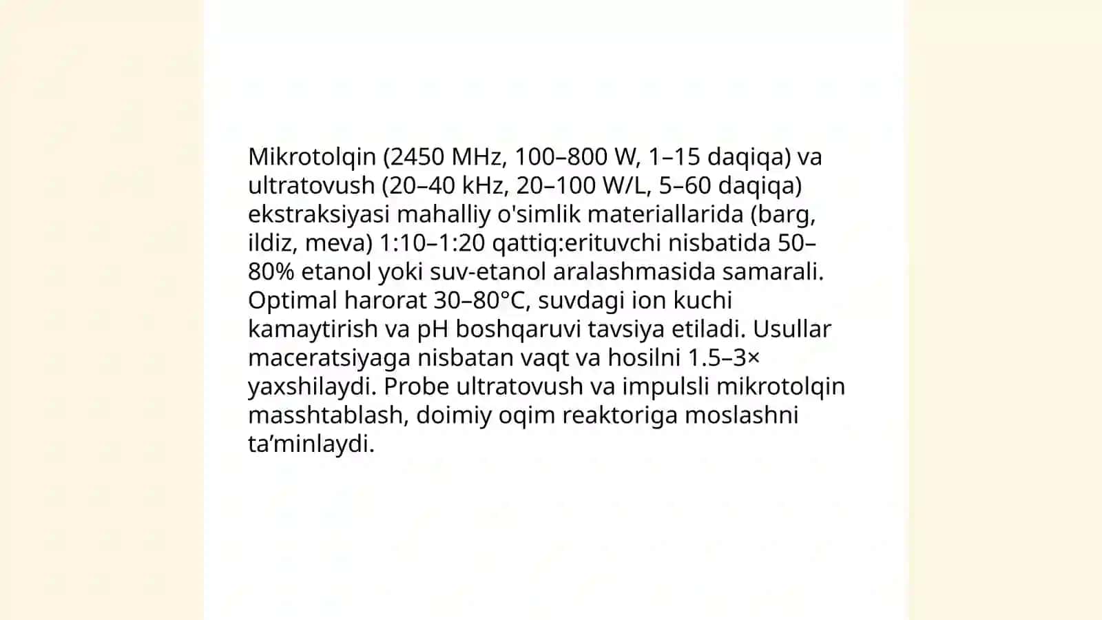 Mahalliy oʻsimliklardan biologik faol moddalar ajratish 4