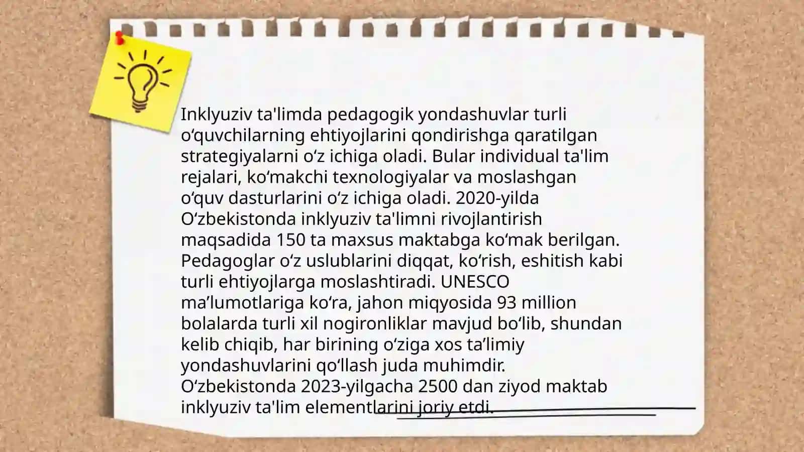 Inklyuziv ta'lim kursining predmeti 4