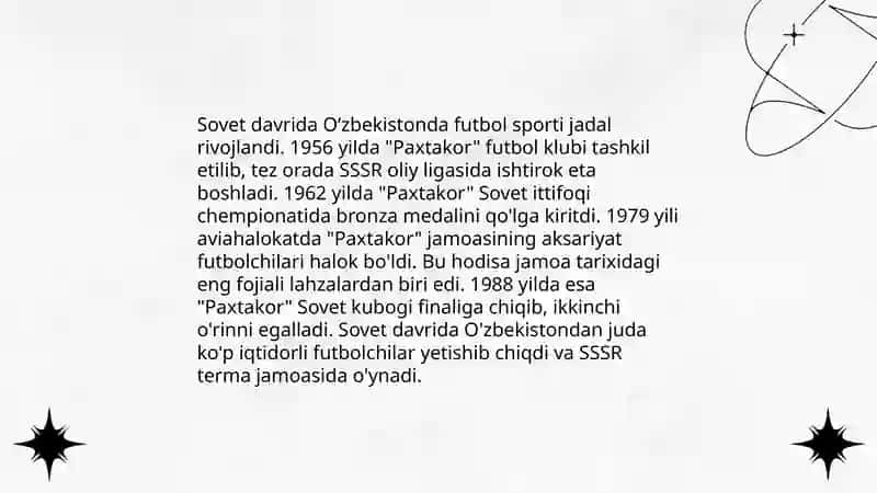 Oʻzbekistonda futbolning rivojlanish tarixi 4