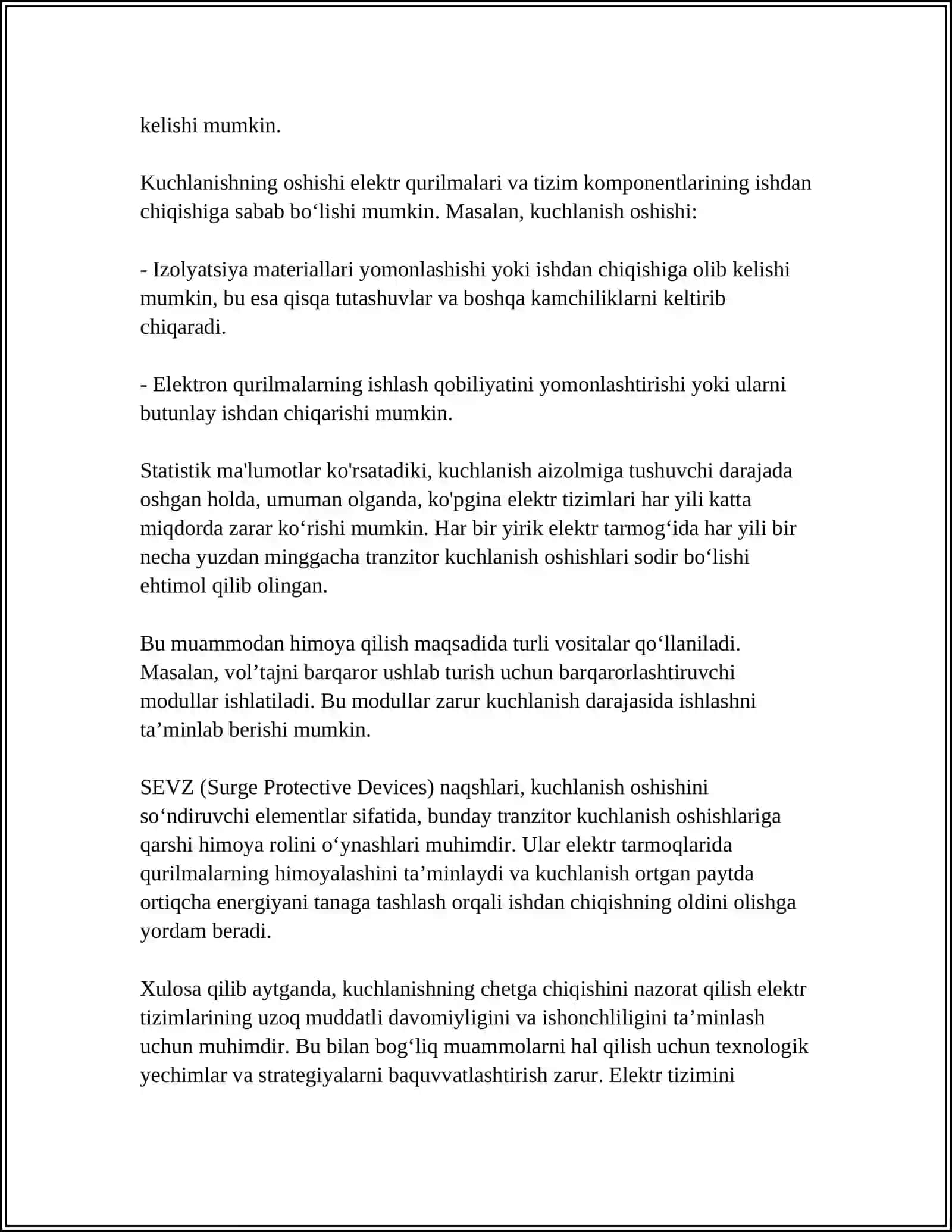 KUCHLANISHNING CHETGA CHIQISHI VA UNING ELEKTR ENERGIYA ISTE’MOLCHILAR ISHIGA TA’SIRI 4